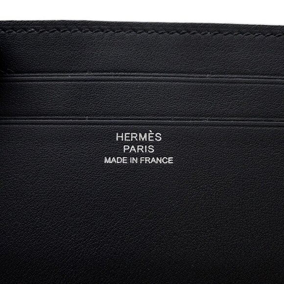 HERMES Citizen Card Case Swift Leather Black - Picture 4 of 8
